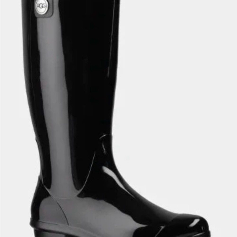 UGG Shaye Black Rain Boots